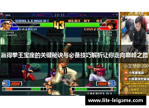 赢得拳王宝座的关键秘诀与必备技巧解析让你走向巅峰之路